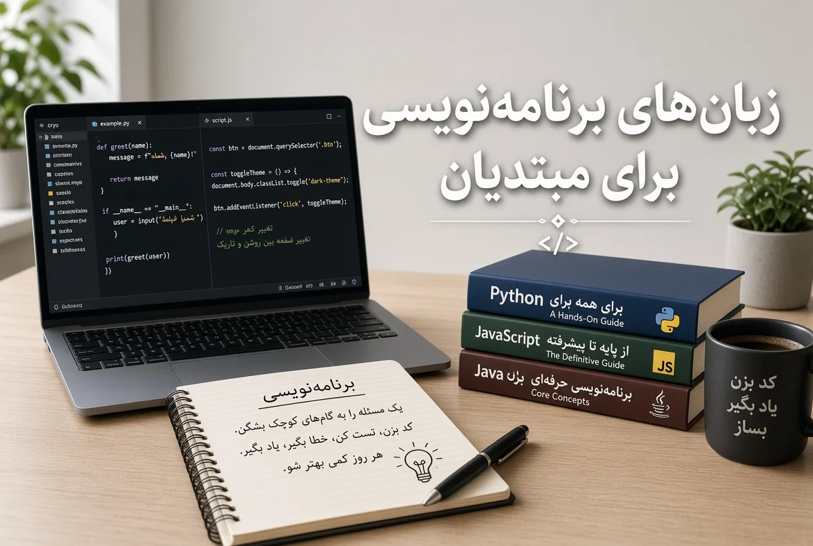 زبان برنامه نویسی زبان‌های برنامه نویسی آموزش برنامه نویسی برنامه نویسی برای مبتدیان آموزش برنامه نویسی برای مبتدیان یادگیری برنامه نویسی شروع برنامه نویسی آموزش برنامه نویسی از صفر برنامه نویسی از صفر بهترین زبان برنامه نویسی انواع زبان‌های برنامه نویسی معرفی زبان‌های برنامه نویسی زبان برنامه نویسی چیست کاربرد زبان‌های برنامه نویسی انتخاب زبان برنامه نویسی